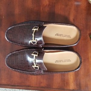 Men's Saks Fifth Avenue backless Slide-on Slip on loafers
